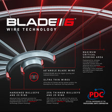 Lade das Bild in den Galerie-Viewer, Dartboard Winmau Blade 6 Triple Core Carbon PDC
